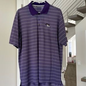 Men’s purple adidas golf shirt